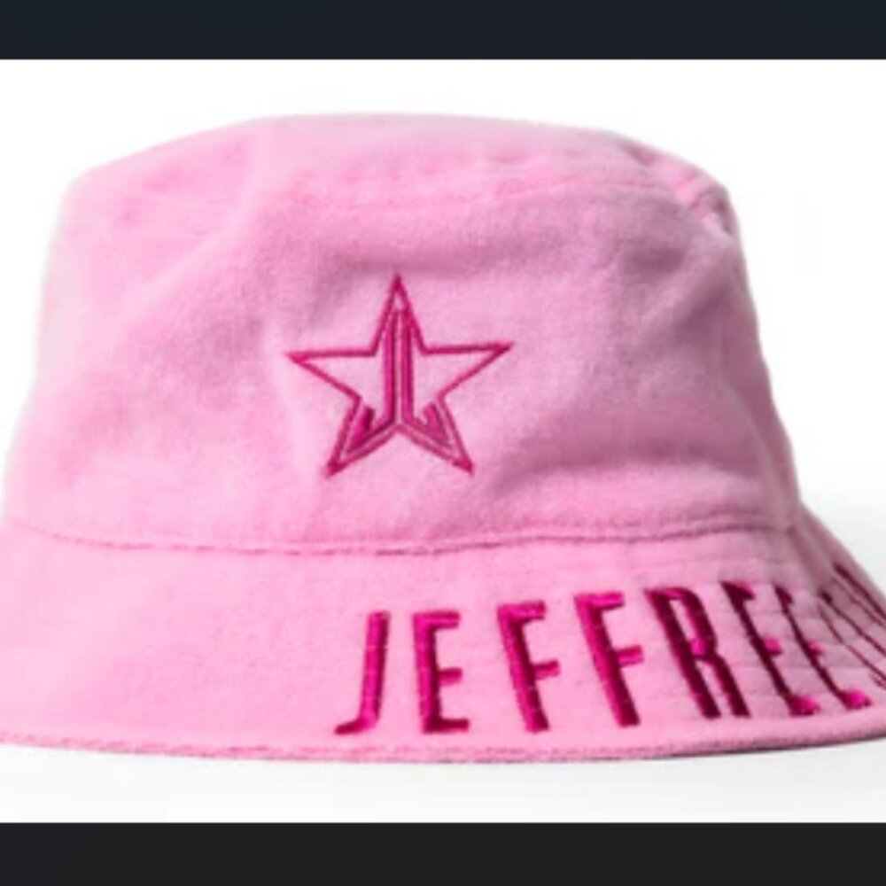 Jeffree Star Pink Bucket Hat Terrycloth new